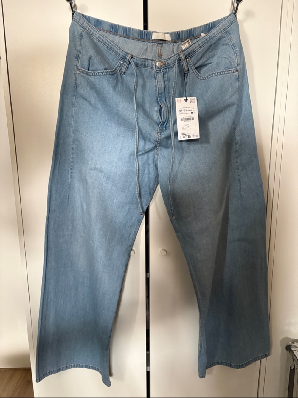 Zara Light Blue Relaxed Women’s Wide Leg Jeans